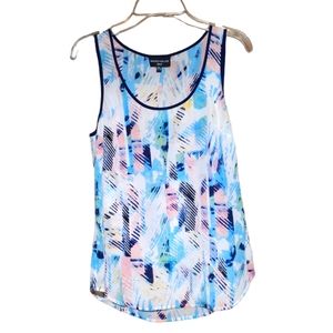 Warehouse silk multicolored silk tank